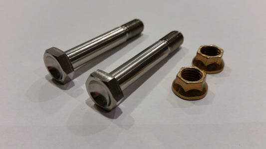 BK Ti Components Titanium Steering Box Locater Bracket Bolt Kit 2 off 5/16 Unf x 1 7/8in 2 off Jet Nuts