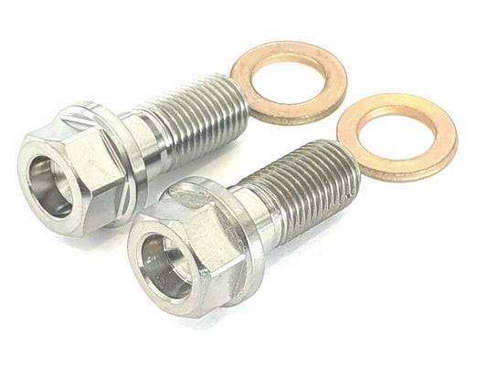 BK Ti Components Titanium Reduced Hex Steering Box Clamp To Chassis Bolt Kit 2 off 3/8 Unf  x 7/8 2 off Washers Hex 7/16