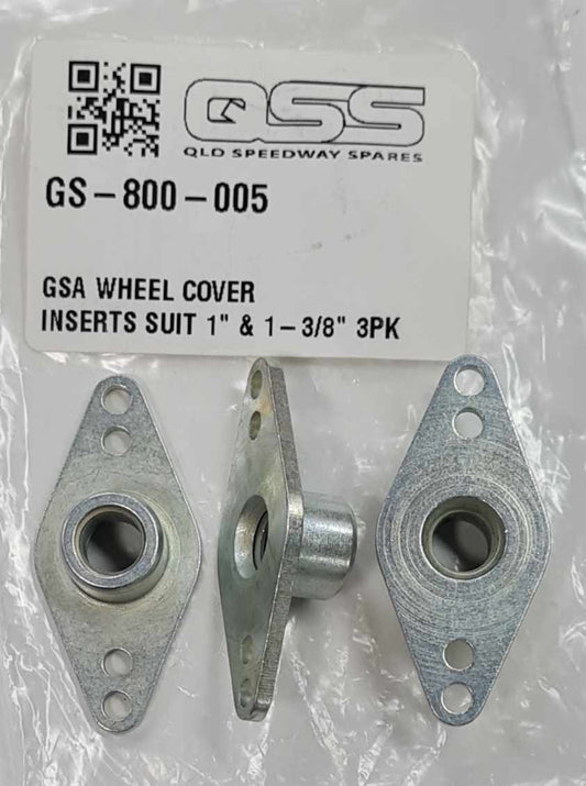 GSA 3 pack Wheel Cover Inserts Suit 1in & 1 3/8in Mountings suit 5/16in Unc Bolts