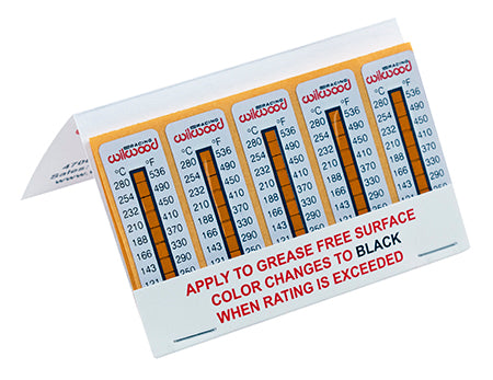 Wilwood Brake Temperature Strips (10 Pack)