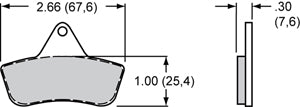 Wilwood Micro Front Brake Pad