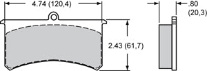 Wilwood Polymatrix Midget Brake Pad