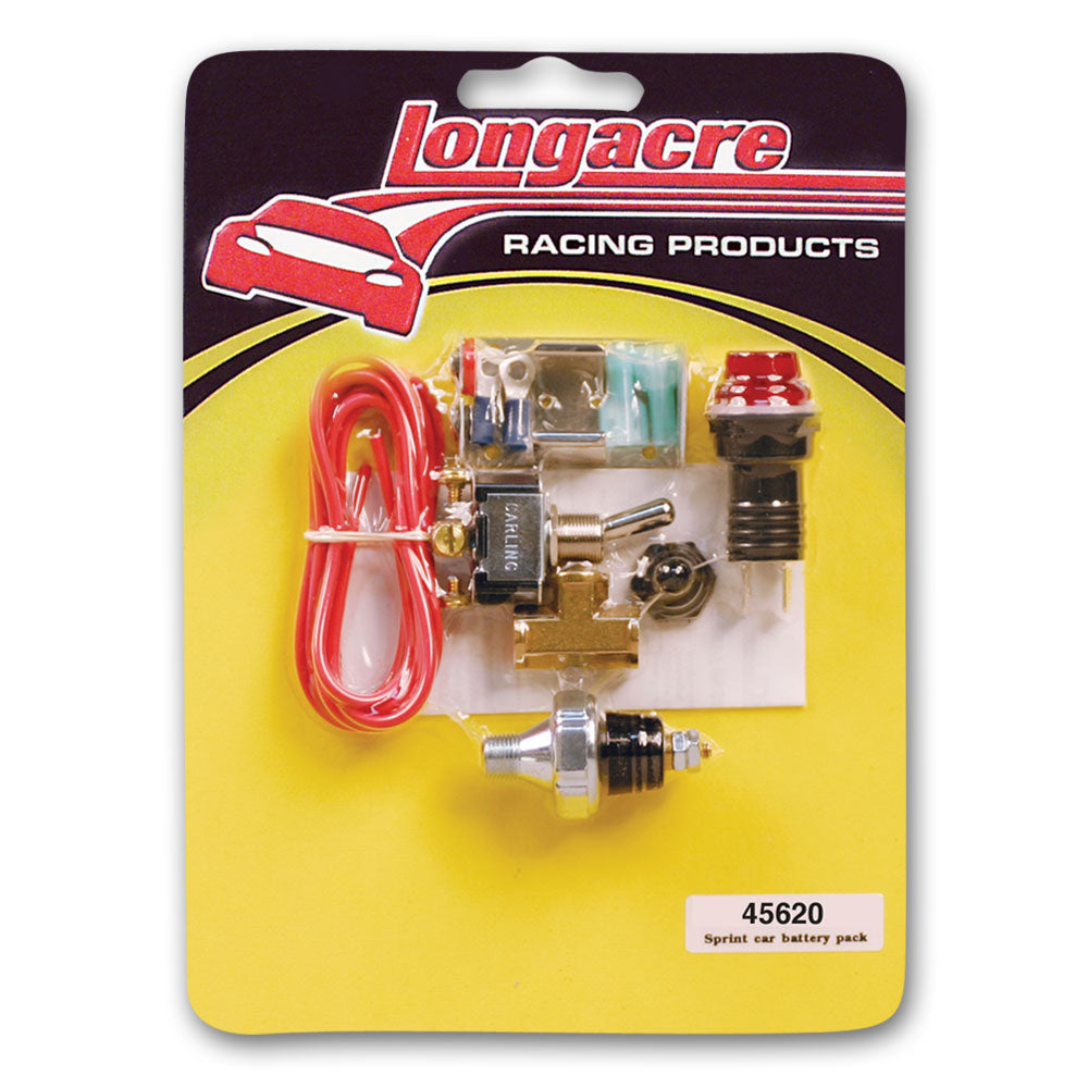 Longacre oil pressure warning light/battery pack kit