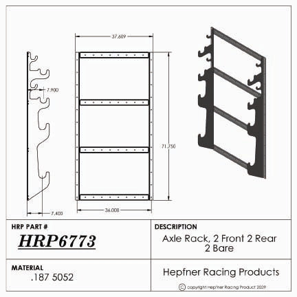 HRP Sprintcar Axle Rack