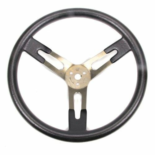 Sweet 15" Dished Aluminium Steering Wheel - Black Grip